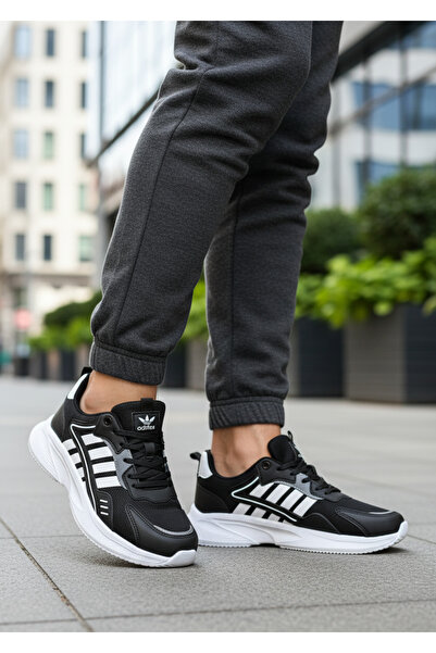 Wickers WİCKERS 2667 siyah beyaz  ERKEK SPOR ORTOPEDİK HAFİF AYAKKABI