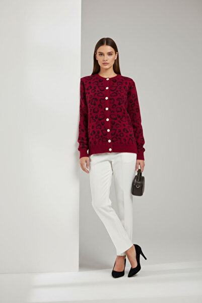 ENDAMIM Leopard Print Thin Seasonal Short Cardigan