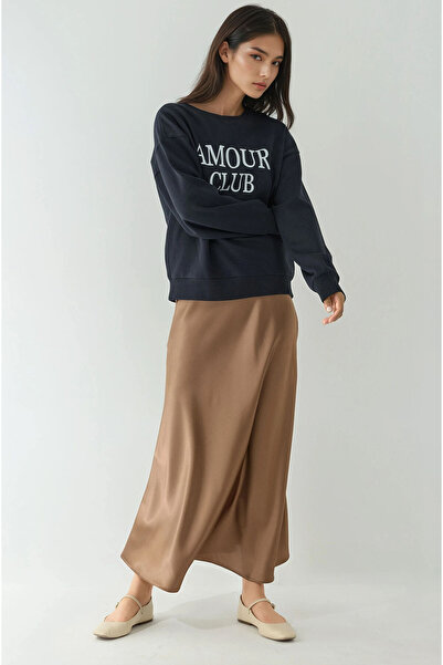 Hiccup Атласна спідниця міді з високою талією