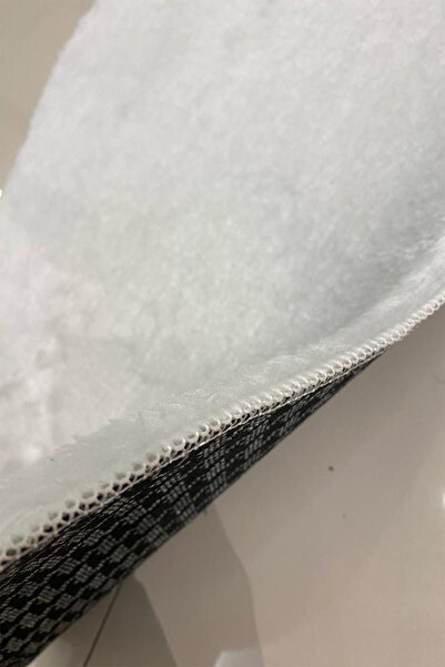 aymira Home Beyaz Post Halı Peluş Tavşan Tüyü Hissi Yıkanabilir Banyo Koridor Yolluk Oda Post