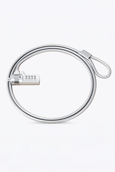 Weather Forecast Silver 120cm 4 Digit Combination Laptop Notebook Computer Lock Cable Lock Cin541
