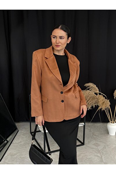 Hotfashion Süet Blazer Ceket