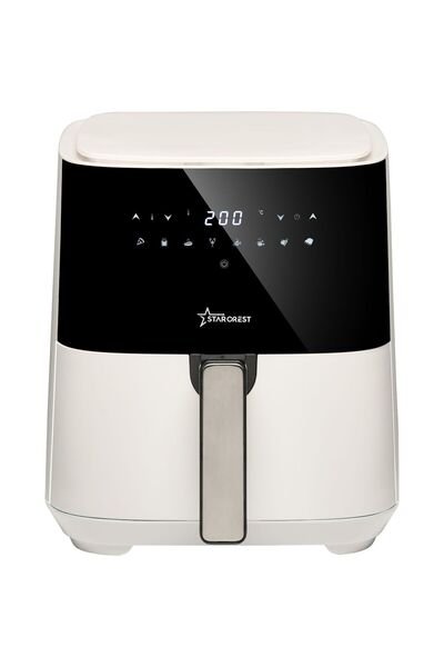 STARCREST Digital XL hot air fryer STARCREST SFR-5252WH, 1450 W, 5 Liters, Thermostat 80 - 200 °C