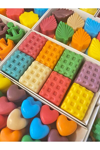 SOFT Bitkisel Yağlı, Doğal, Hediyelik Dekoratif, 360 Gram Petibör Sabunlar 24...