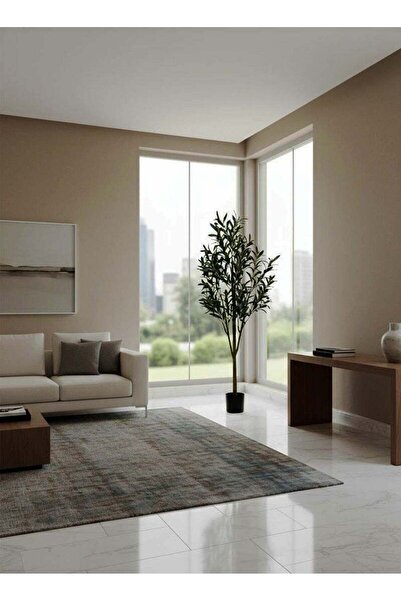 AGD شجرة زيتون صناعية، 150 سم، نبات زخرفي واقعي للمكتب والمنزل