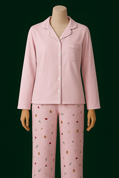 lull sleepwear Women's Long Sleeve Soft Button down Pajama Set