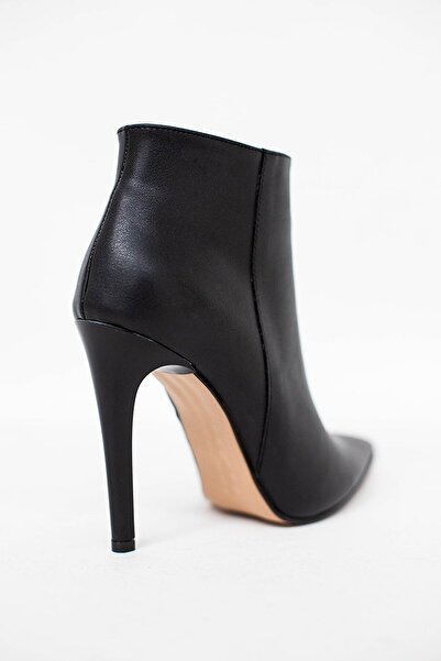 Gate29 Kadın Topuklu Bot Evga Gate Shoes -siyah