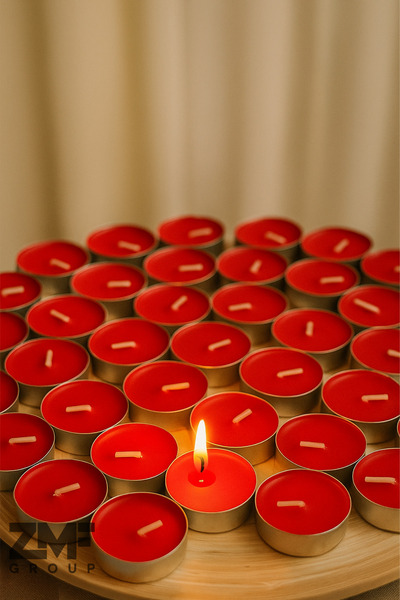 Akronistone Kırmızı Tealight 50li Mum Parti Ve Özel Günler İçin Uygun 3 Saat ...