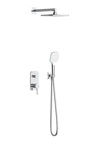 TESKA Simena Üç Yönlü Duş Seti-Krom