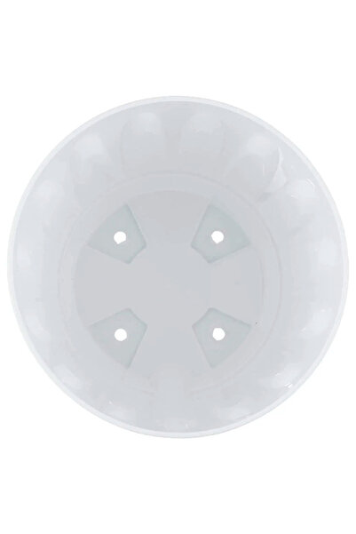 Bliss Papatya Saksı 12 lt Parlak Plastik Kendinden Tabaklı Drenajlı Çiçek Saksısı