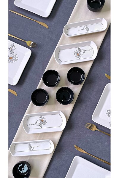 ers erbaşlar PAPATYA 18 Parça 8 Kişilik Lüx Kahvaltı Takımı Seti Kahvaltılık Sunum Seti