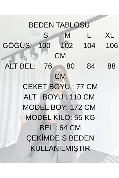 EFSUN MODA Women's Oversize Jacket Pants Suit Lined