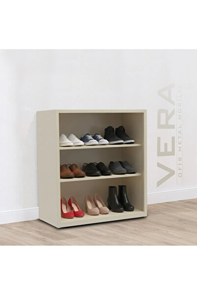 verametal Raflı Çelik Dosya Dolabı Kütüphane Raflı Kapısız 92X50X110 Metal Do...
