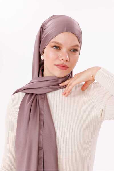 Freeista Coffee Shawl Silky Series, the Front Is Light Glossy the Back Is Matt