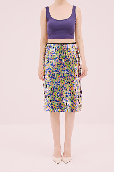 Roman Pullu Renkli Etek Standart Renk Y1915063_089