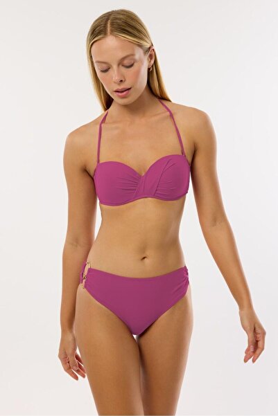 AYYILDIZ 3404 Pembe Straplez Bikini Takımı