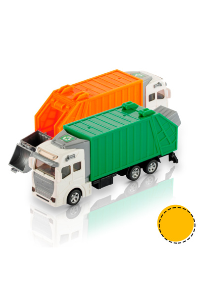 LAZIMBANA Çöp Kamyonu Oyuncak Kırılmaz Plastik Çöp Kamyonu Çek Bırak Özellikli