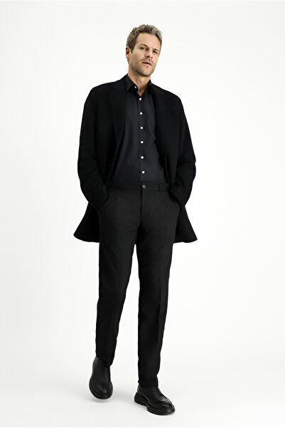 Kiğılı Yünlü Klasik Kaban