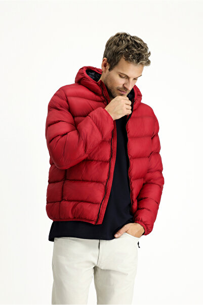 Kiğılı Sports Puffer Jacket with Hooded Bag