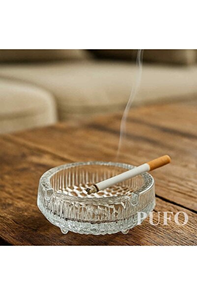 PUFO Gallant glass ashtray, 11 cm, round