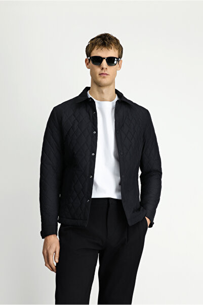 Kiğılı Regular Fit Düz Kapitone Mont