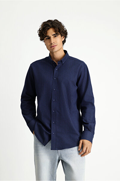 Kiğılı Cămașă pentru pădurar, cu mânecă lungă, cu nasturi, cu guler, din bumb...