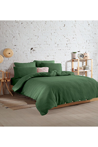 destinyhometex Σετ Παπλωματοθήκης Premium 100% Βαμβάκι Μονό Μουσελίνα 160Χ220 εκ.