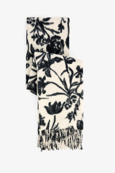 Penti Colorful Flower Striped Soft Textured Scarf