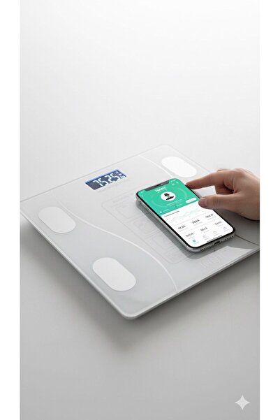 Genel Markalar Akıllı Supscale Dijital Baskül Yağ Su Kas Vücut Kitle Endeksi ...