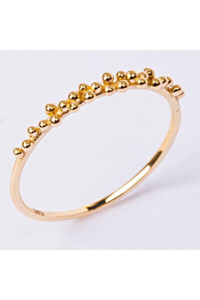 FasekGold Minimal Altın Yüzük - 14 Ayar Kadın Sarmaşık Minimal Altın Yüzük - ...