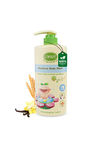 ENFANT EF غسول الجسم العضوي بلس المرطب للأطفال 500 مل تركيبة نباتية مختبرة في...