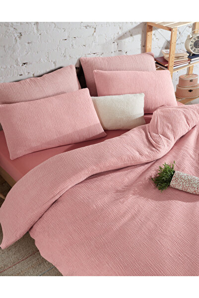 destinyhometex Premium 100% Cotton Single Muslin Duvet Cover Set 160X220 cm