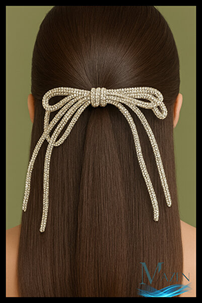 MAZEN Κλιπ πόρπης με πέτρινο φιόγκο καλής ποιότητας Kingfisher