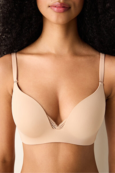 Penti Bej Eliza Push Up Balensiz Dekolte Sütyen