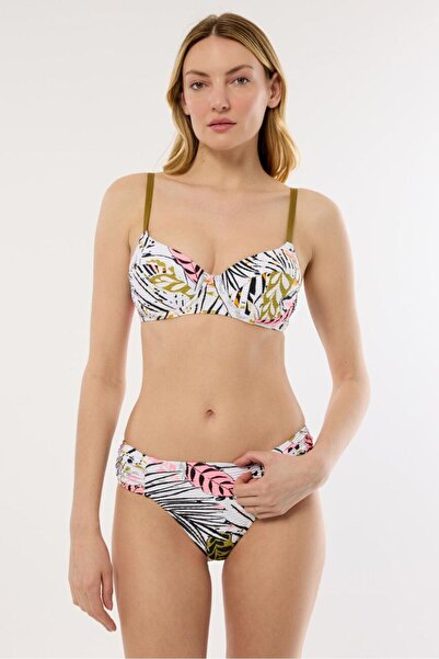 AYYILDIZ 4611 Білий бікіні з візерунком