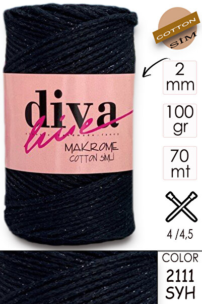 Diva İplik Diva Makrome Cotton Simli 2111 Syh