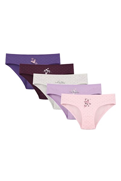 Donella Pachet de 5 chiloți pentru fete tinere 5181B22