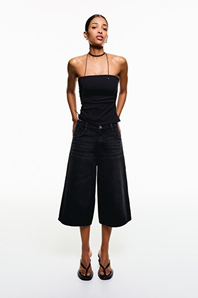 Bershka Bol denim bermuda şort