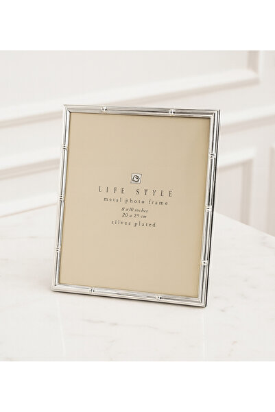 esdekor Life Style Metal Photo Frame Silver Plated 8x10inch Ev Dekorasyon Güm...