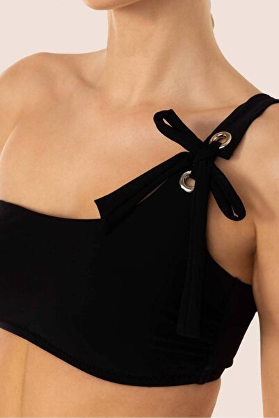 AYYILDIZ Ayyıldız 3405 Black Single Shoulder Bikini Set