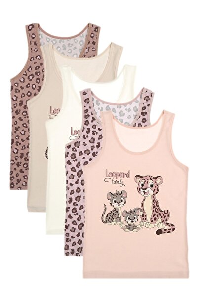 Donella 5-Pack of Girls' Undershirts 4971962Lr