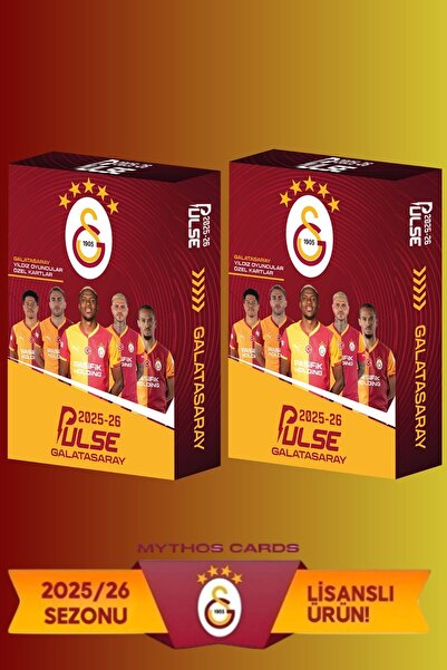Mythos Cards Galatasaray Pulse Futbol Kart Serisi 2025-2026 Sezonu (10x2 20 Adetli)