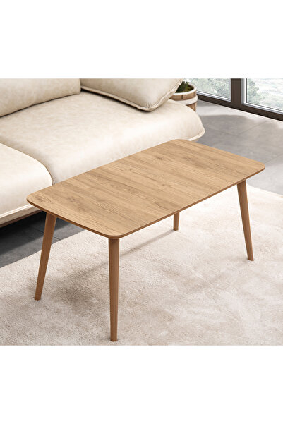 vovvahome LUCİ MDF AHŞAP ORTA SEHPA - MEŞE