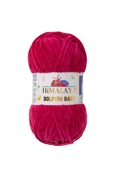 Himalaya Dolphin Baby Πλεκτό Κλωστό Χειροποίητο 100 gr 120 mt Velvet Plush Βρεφικό Πλεκτό Κλωστό 80310