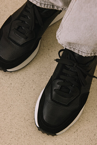 Ziya Чоловічі кросівки з натуральної шкіри 1531026Z265 Чорні