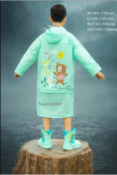 Casabony Turquoise Unisex Children's Raincoat