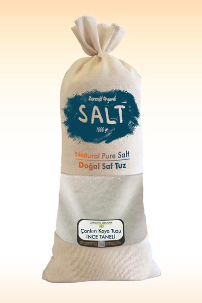 Zencefil Organik Çankırı Tuzu 1 Kg. Bez Torbada Ince Çekim Yemeklik Orijinal ...
