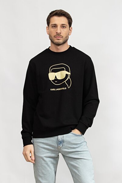 Karl Lagerfeld Erkek Bisiklet Yaka Sweatshirt