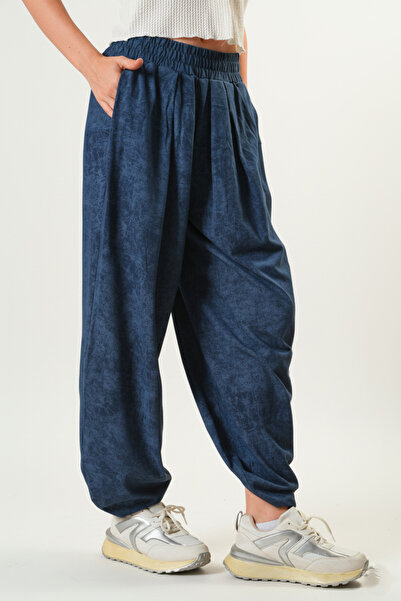 LİVE SPORT Acid Washed Women's Cupra Carrot Leg Shalwar - Pocketed