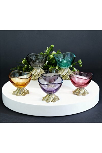 Genel Markalar 6 Lı Kahve Yanı Renkli Mini Lokumluk Şekerlik Sosluk Reçellik ...